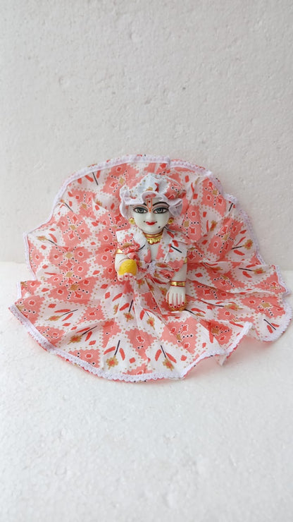 Pure cotton dress for kanha ji
