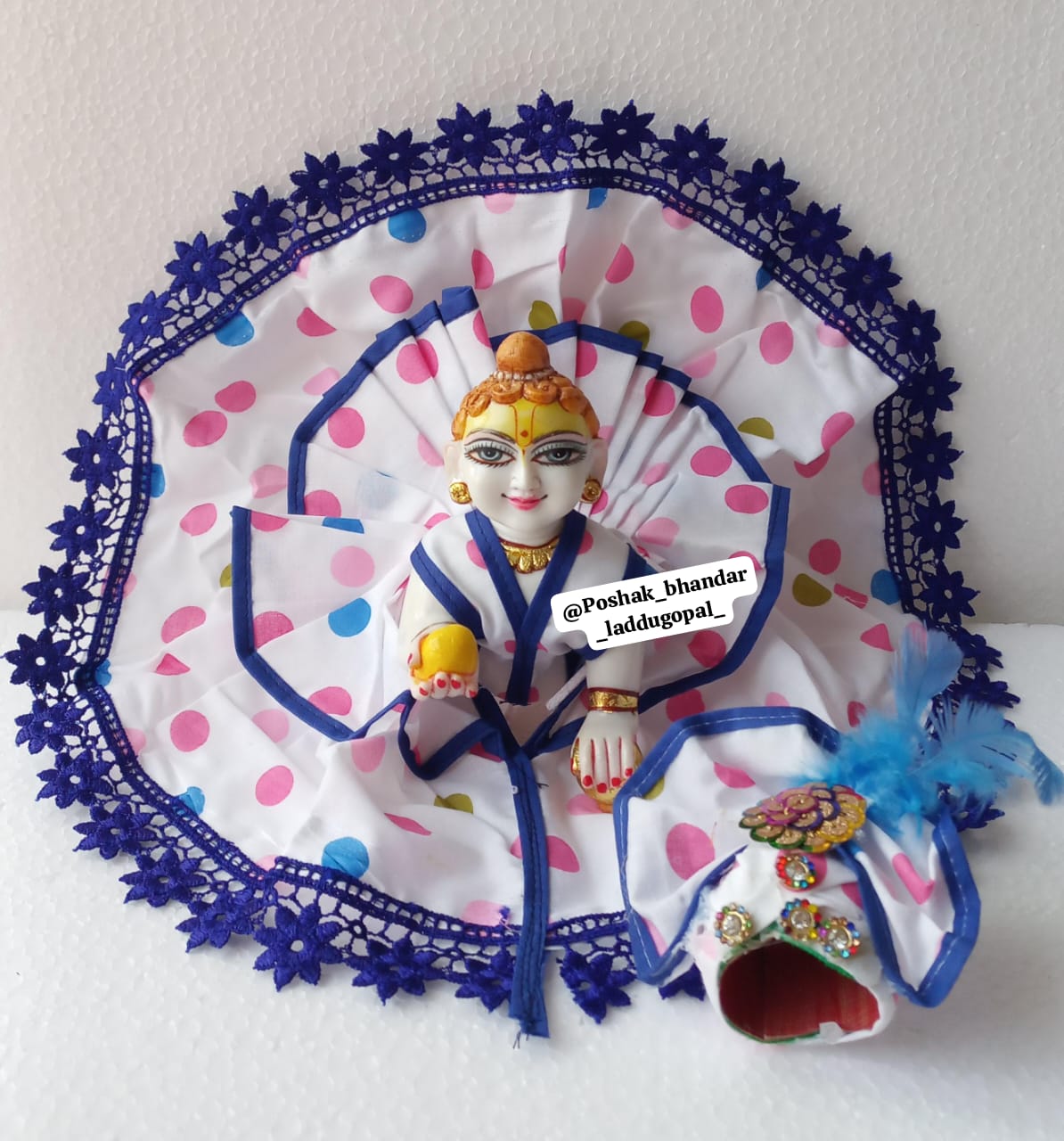 Cotton dress with pagdi