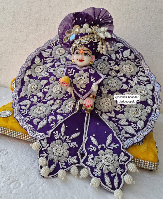 Pure zari handwork dress with pagdi and jacket