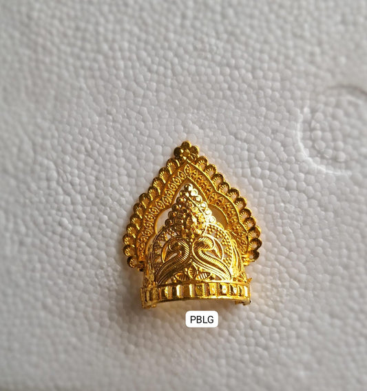 3/4 no. Heavy golden mukut