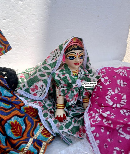 Pure cotton dress for radha ji