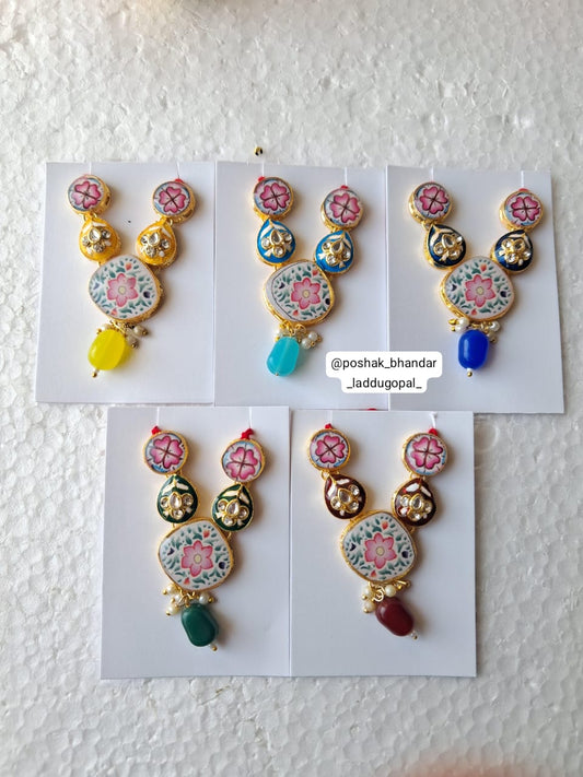 Handpainted Meenakari mala
