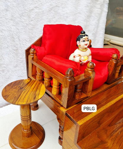 Sagwan wood full aasan set