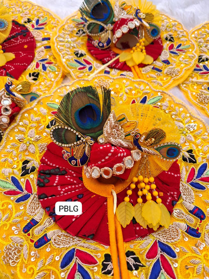 Heavy peacock zardosi poshak