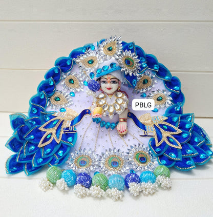 Peacock 🦚 white dress with pagdi