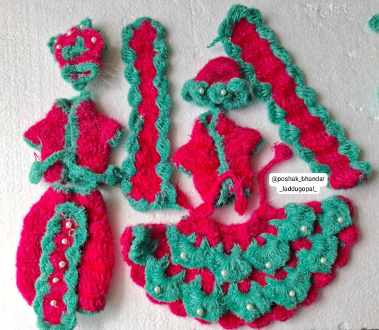 4.5 inch radhakrishna dress