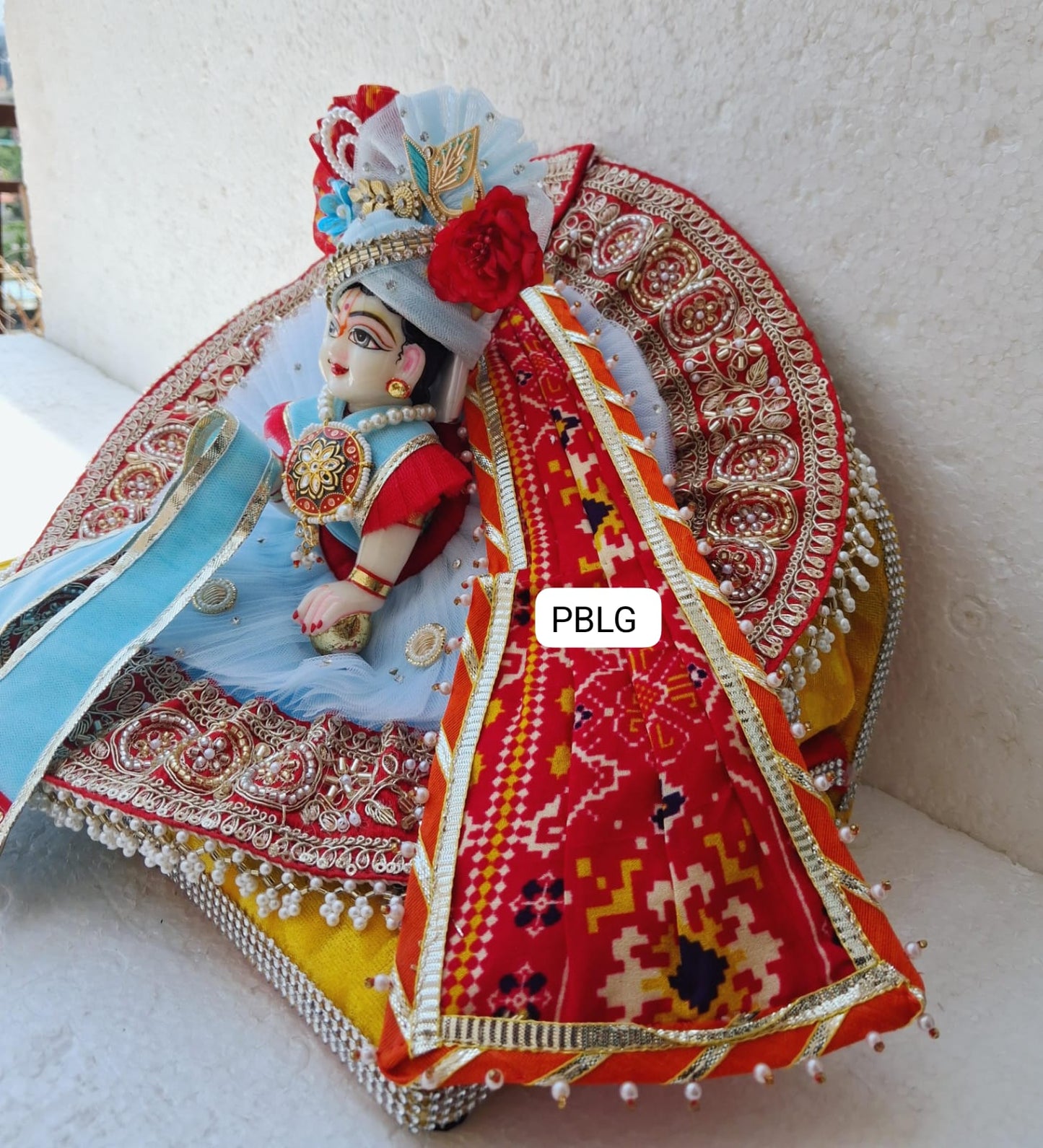 Desighner dress with pagdi and patka
