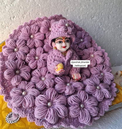 Lavender colour premium design Woolen dress