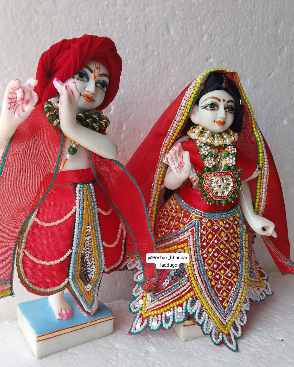 Handwork radhakrishna dress