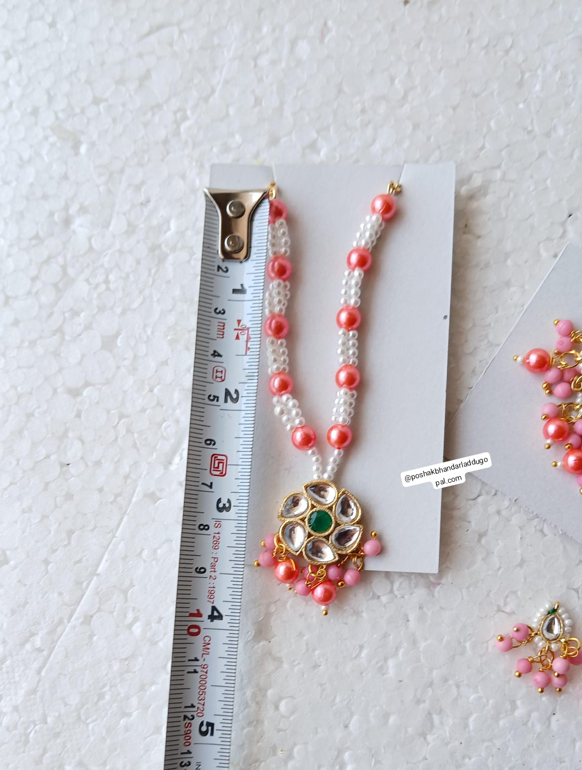 Heavy mala + choker + earing set