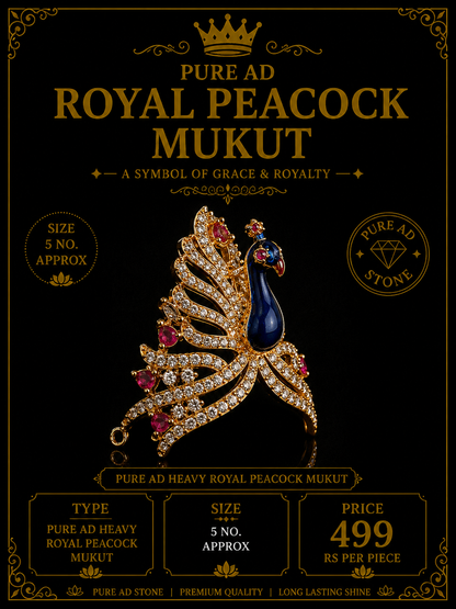 Pure ad royal peacock mukut