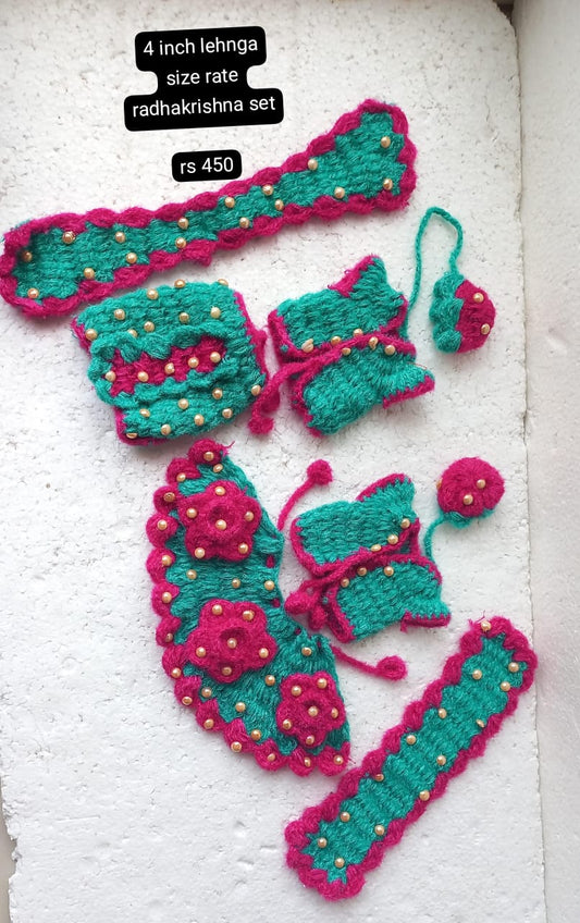 4 inch radhakrishna dress