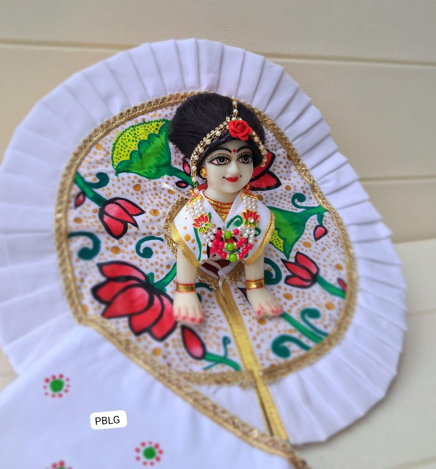 Radharani handpainted dress with duppata