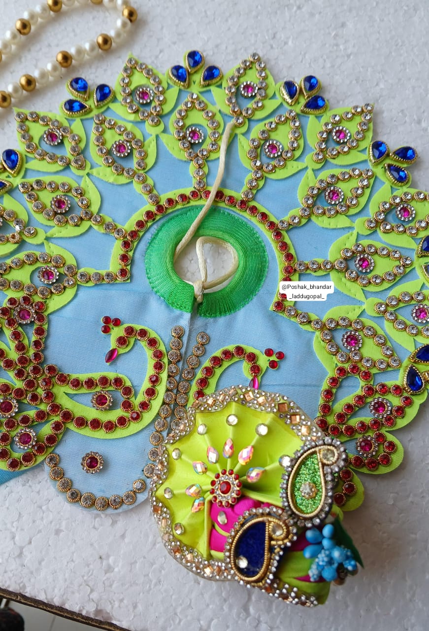 5 no. Peacock design dress with pagdi