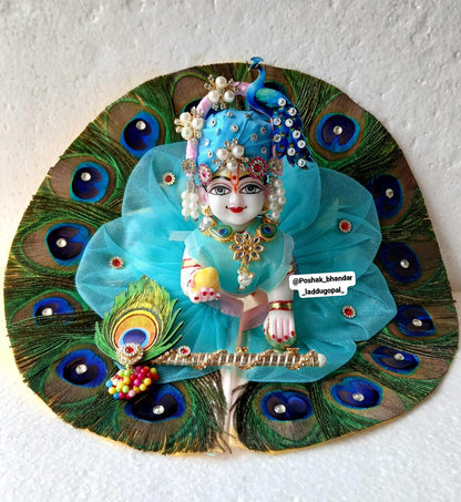 Heavy morpankh dress with mor pagdi