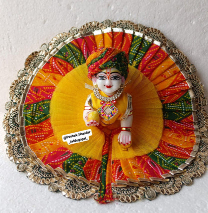 Bandhini heavy dress with pagdi