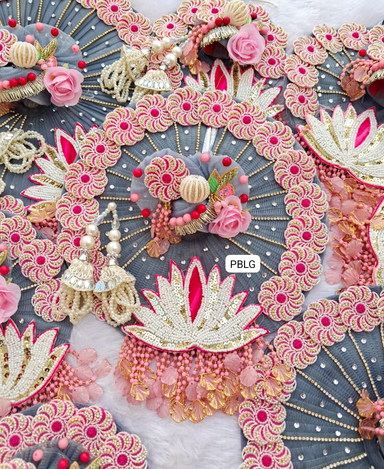 Heavy lotus pattern dress