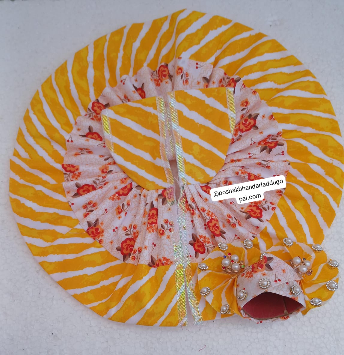 Cotton dress with pagdi