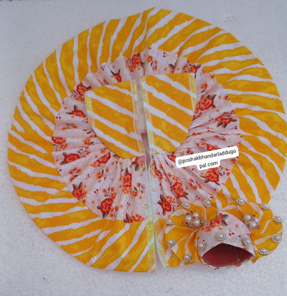 Cotton dress with pagdi