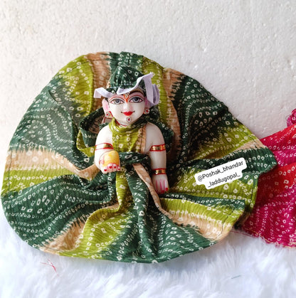 Mix cotton bandhini print dress