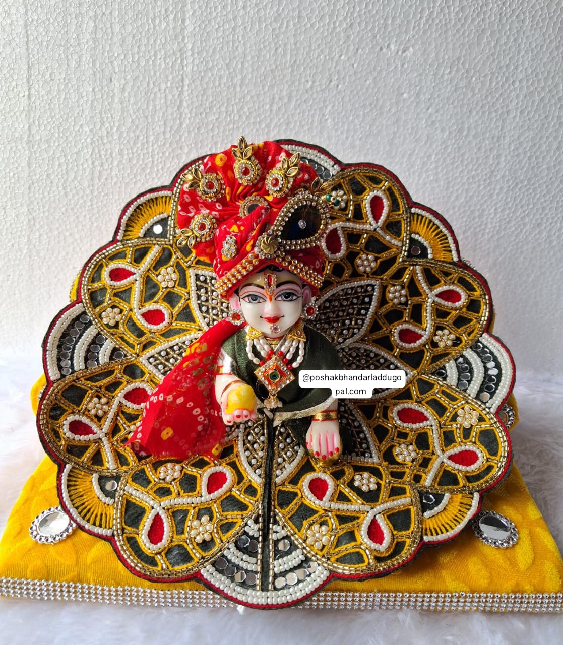 Heavy handwork dress with pagdi