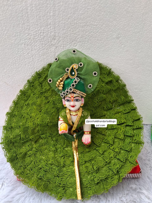 Mehndi colour dress with pagdi