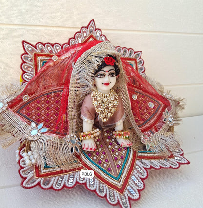 Heavy sequence handwork dress with duppata