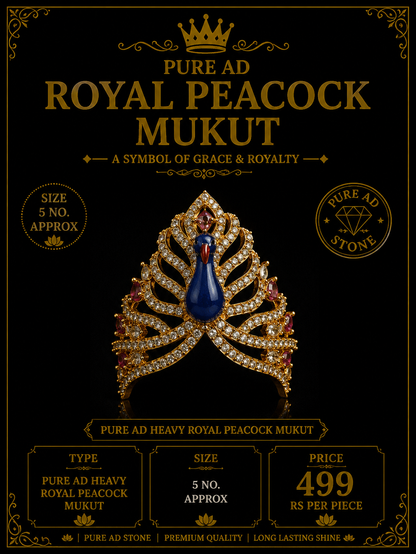 Pure ad royal peacock mukut