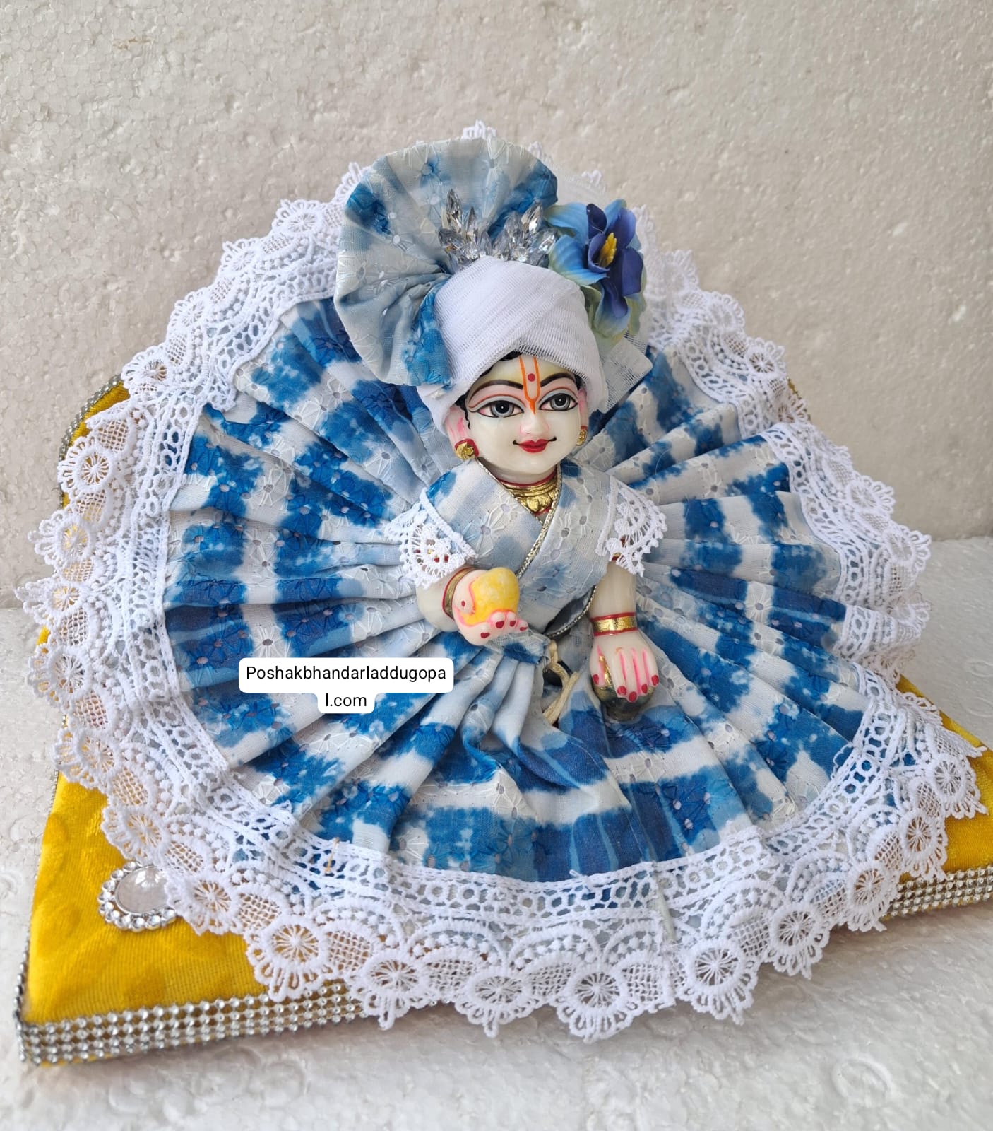Fancy cotton dress with pagdi