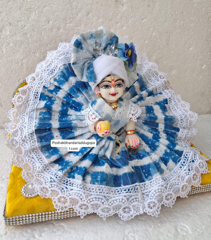 Fancy cotton dress with pagdi