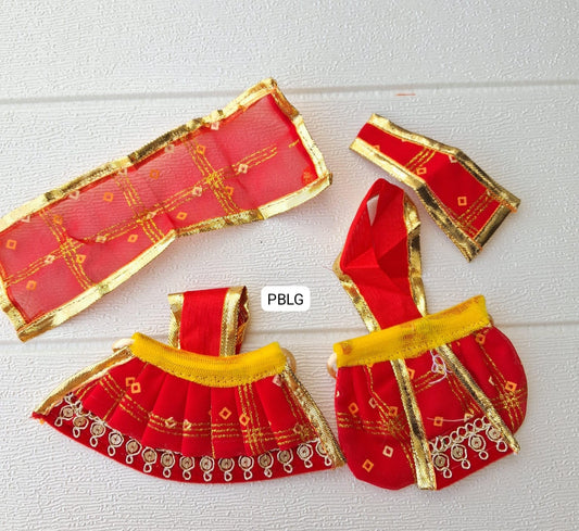 2 inch lehnga size laxmi ganesh set