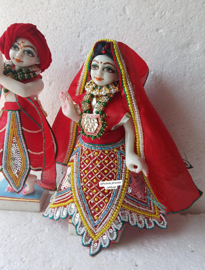 Handwork radhakrishna dress