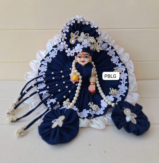 Unique Denim dress with pagdi and patka