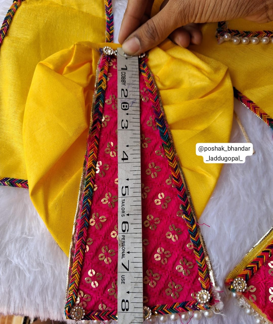 Multicolored heavy radhakrishna dress