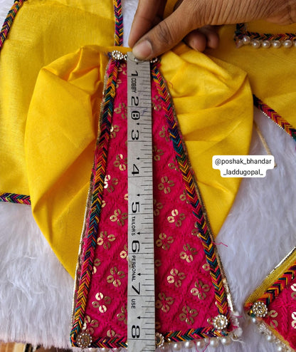 Multicolored heavy radhakrishna dress