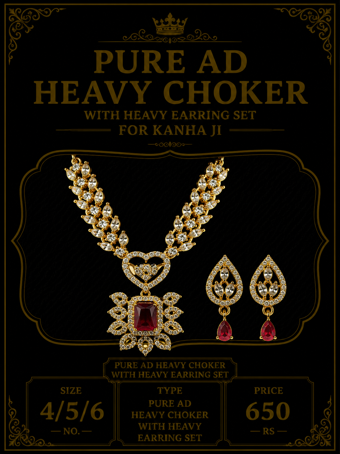 Pure ad heavy mala +heavy earing