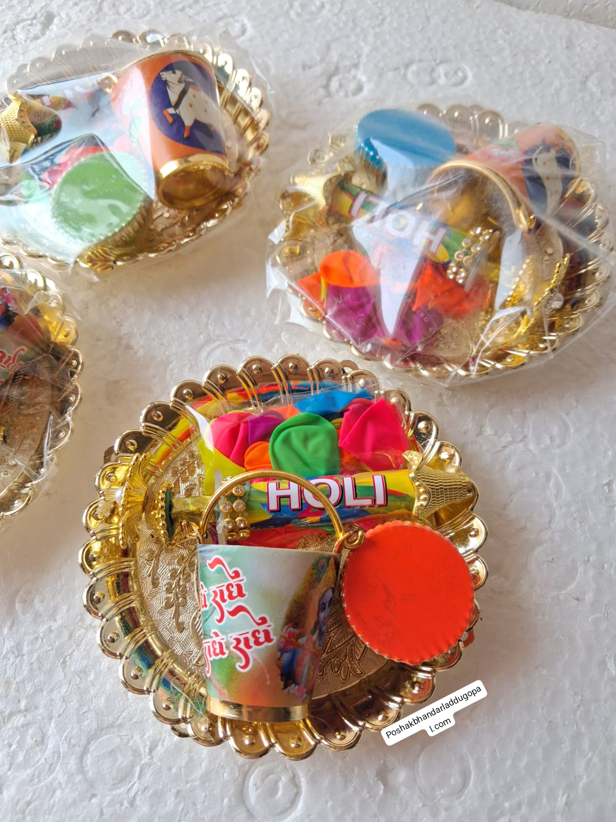 Holi colour plate