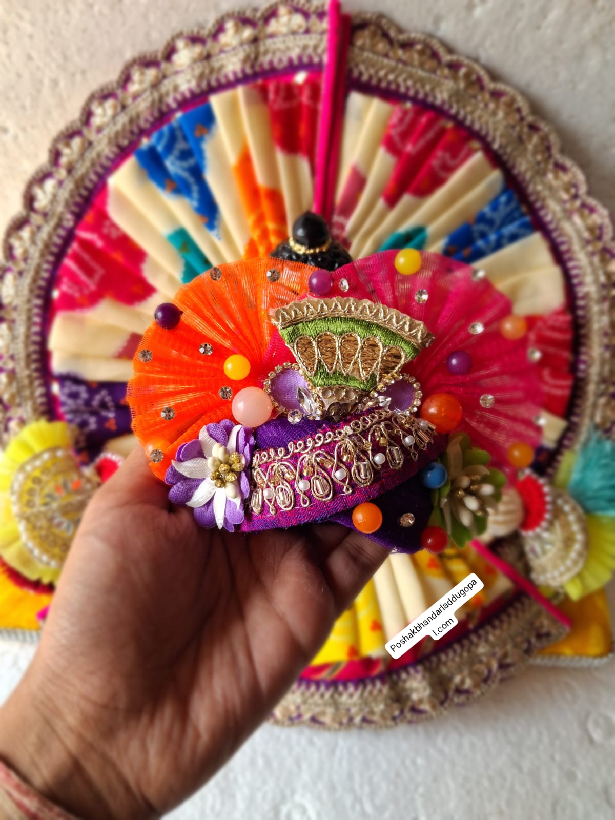 Rang rasiya poshak with pagdi and patka