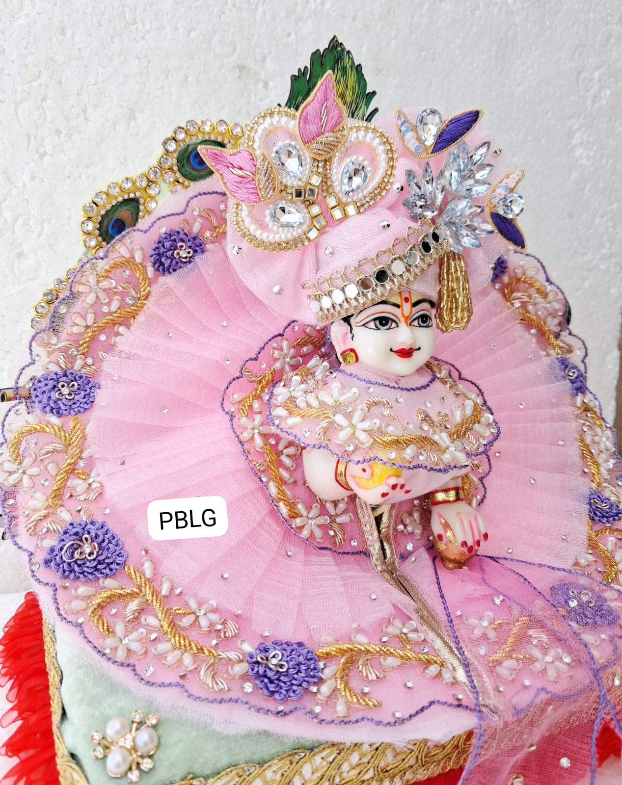 Handwork jacket dress with pagdi and patka