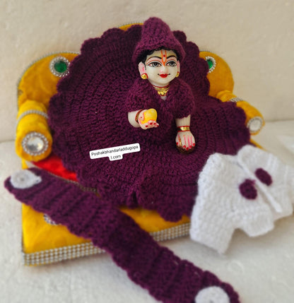 Dress with jacket and muffler