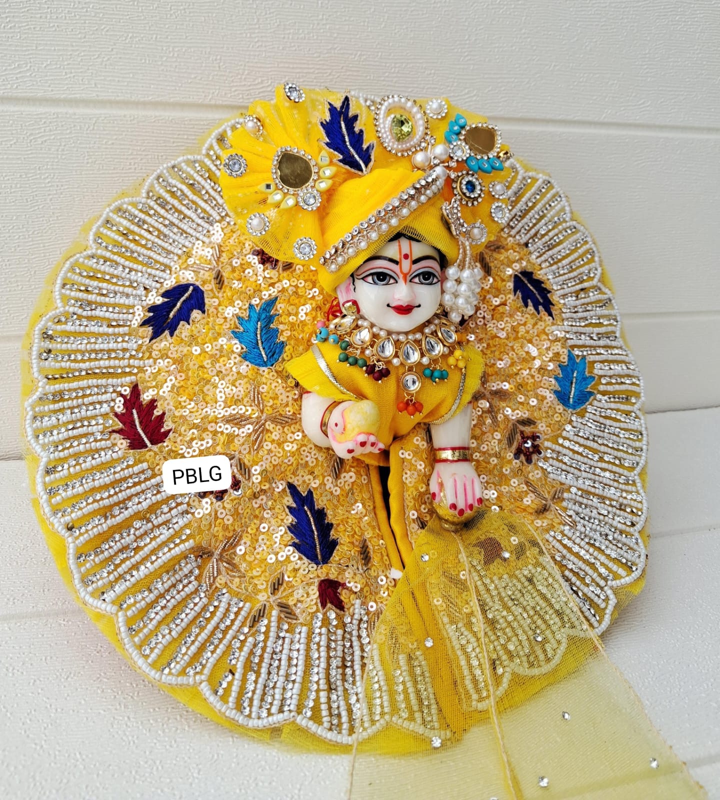 Heavy yellow Handwork poshak