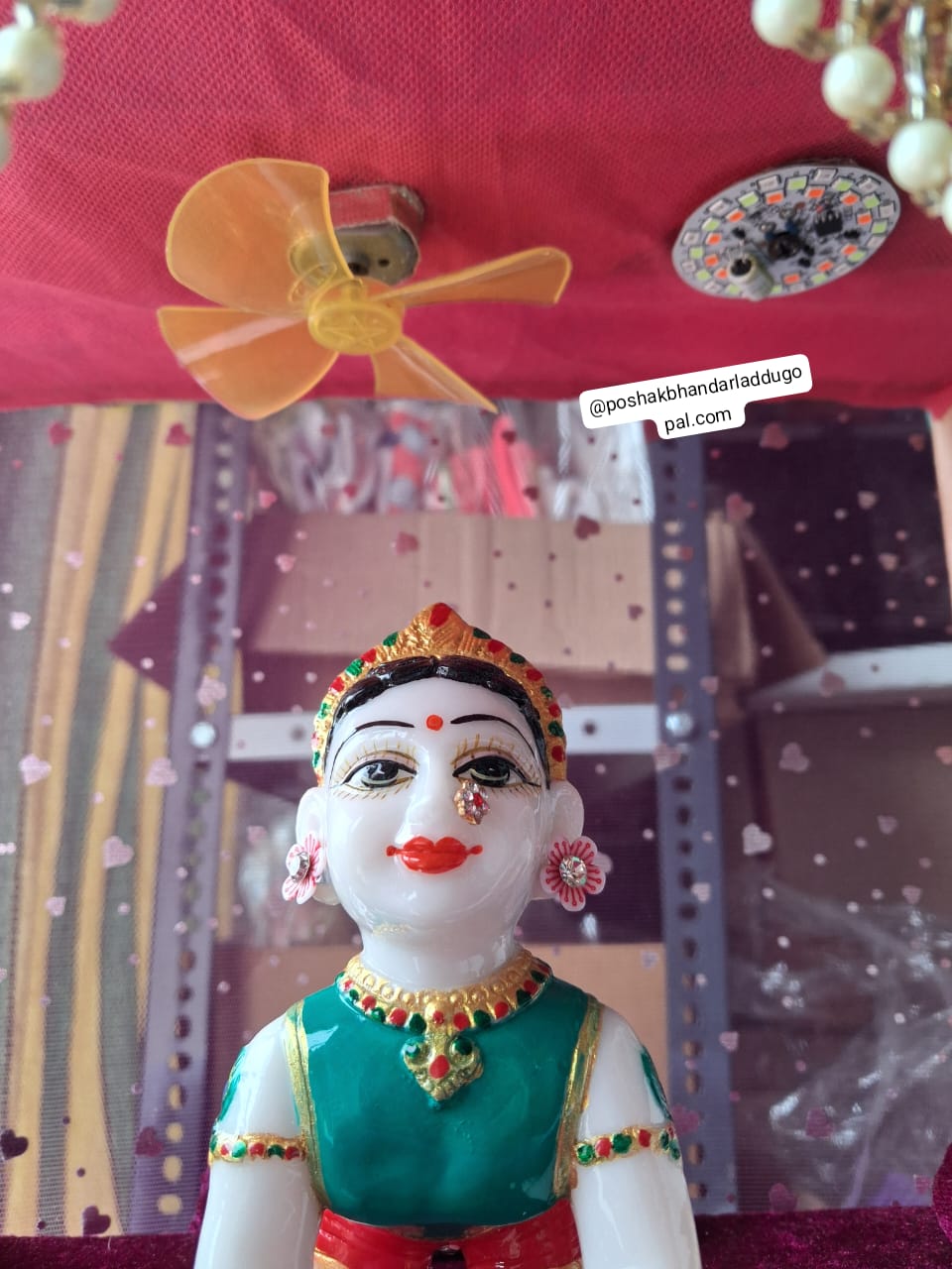 Shahi bed with light and fan