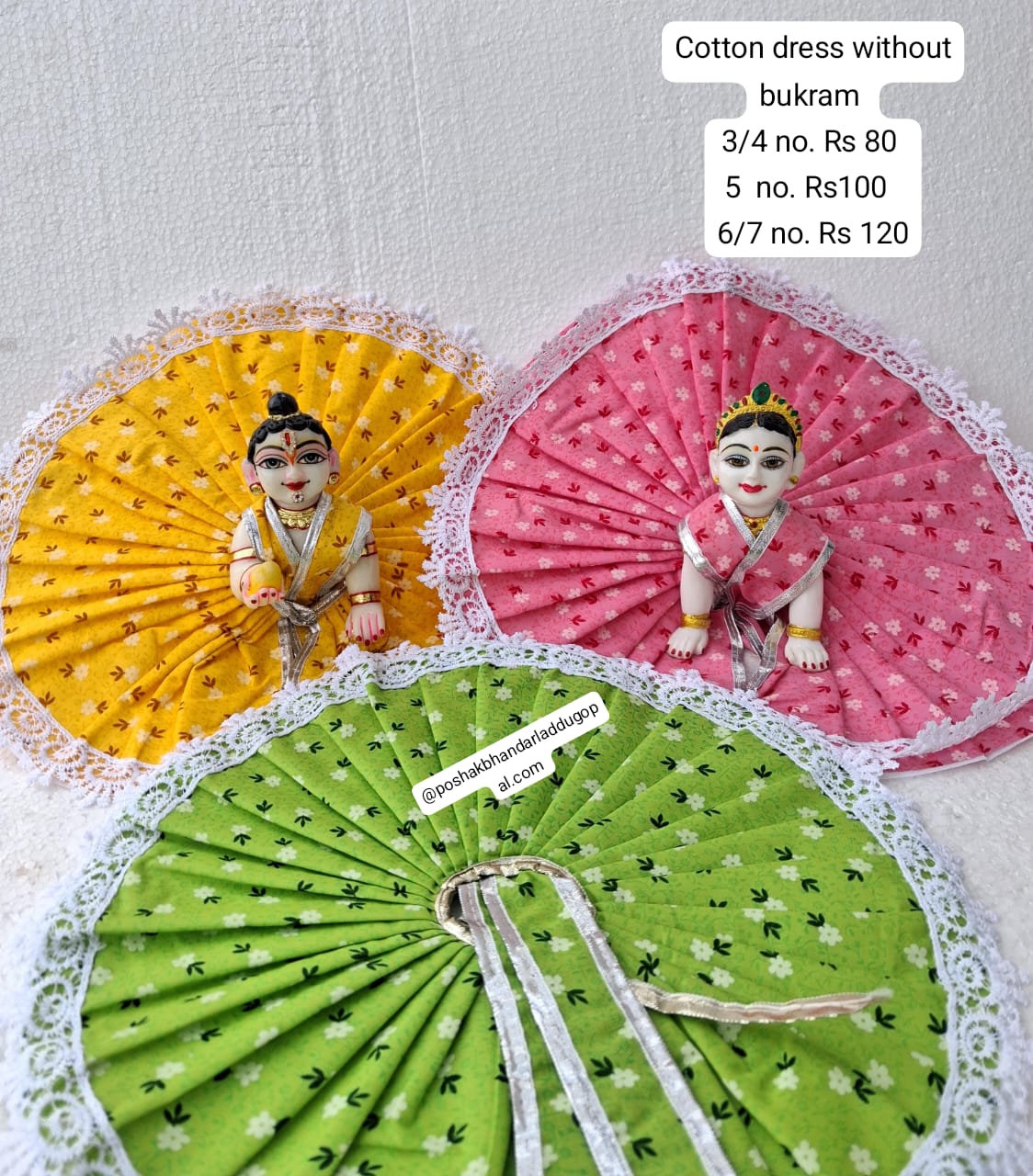 Cotton dress without bukram