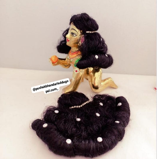 Designer semi curly hair