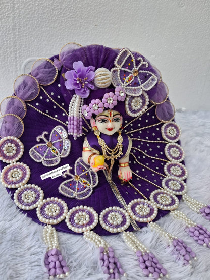 Butterfly dress with heavy pagdi