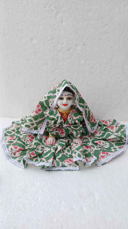 Pure cotton dress for radha ji