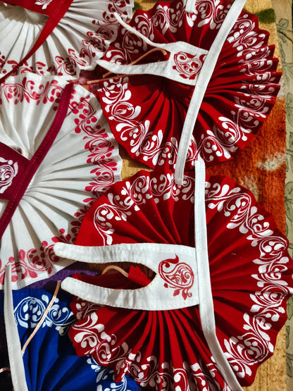 Hand painted cotton dress ( premium quality )