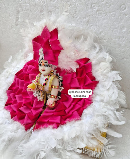 6 no. Size rose petal dress + pagdi