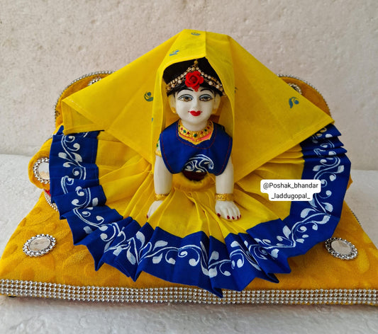 Hand painted radha rani dress ( premium quality )