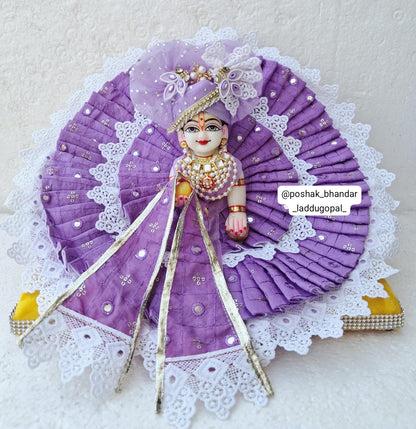 Fancy cotton fabric dress with pagdi and patka 3 to 7 no